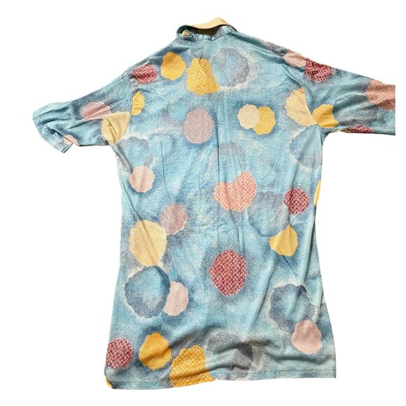 Vintage 70s Mens Mister Man Abstract Pattern Disco Acetate Nylon Button Down Shi - Picture 5 of 5